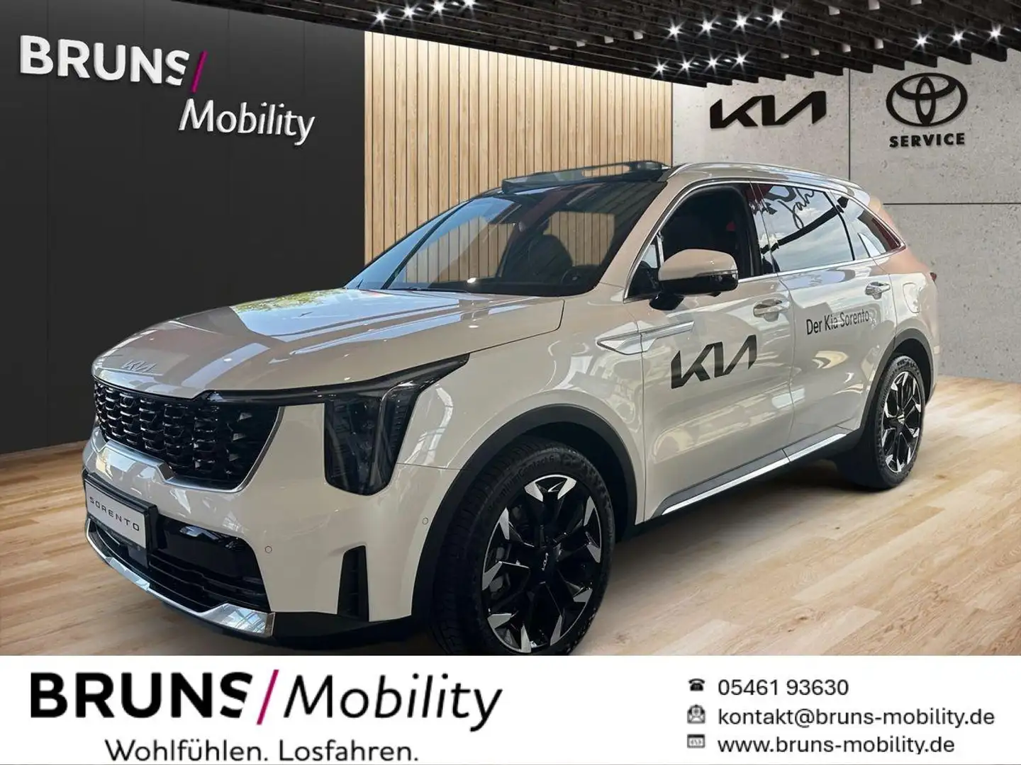 Kia Sorento 2.2 CRDi 7 Sitz, Nappa, Glasdach, AHK, Relax Weiß - 1