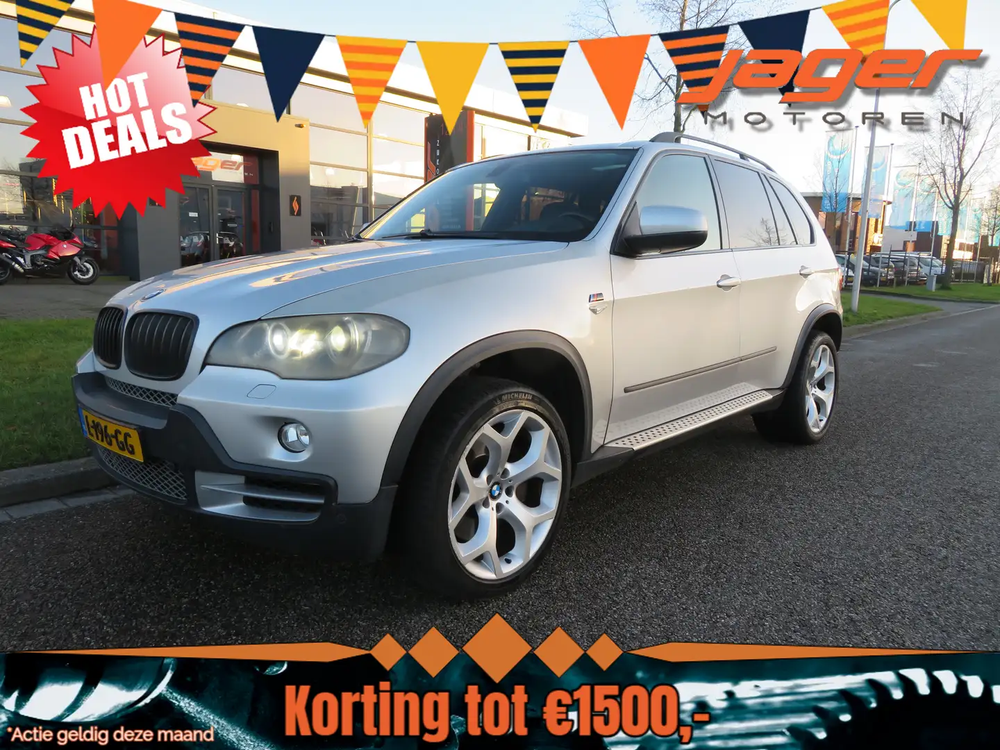 BMW X5 4.8I M-PAKKET AUT. LEDER LP FULL Zilver - 1