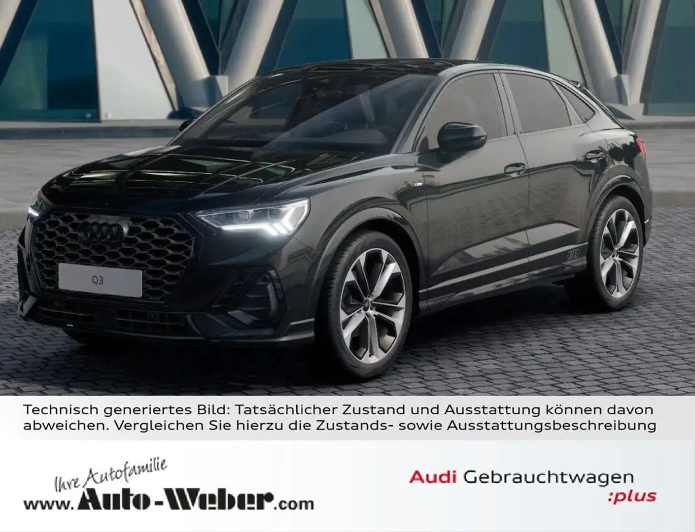 Audi Q3 Sportback 35TFSI S LINE STANDHZ PANO SONOS VC Nero - 1