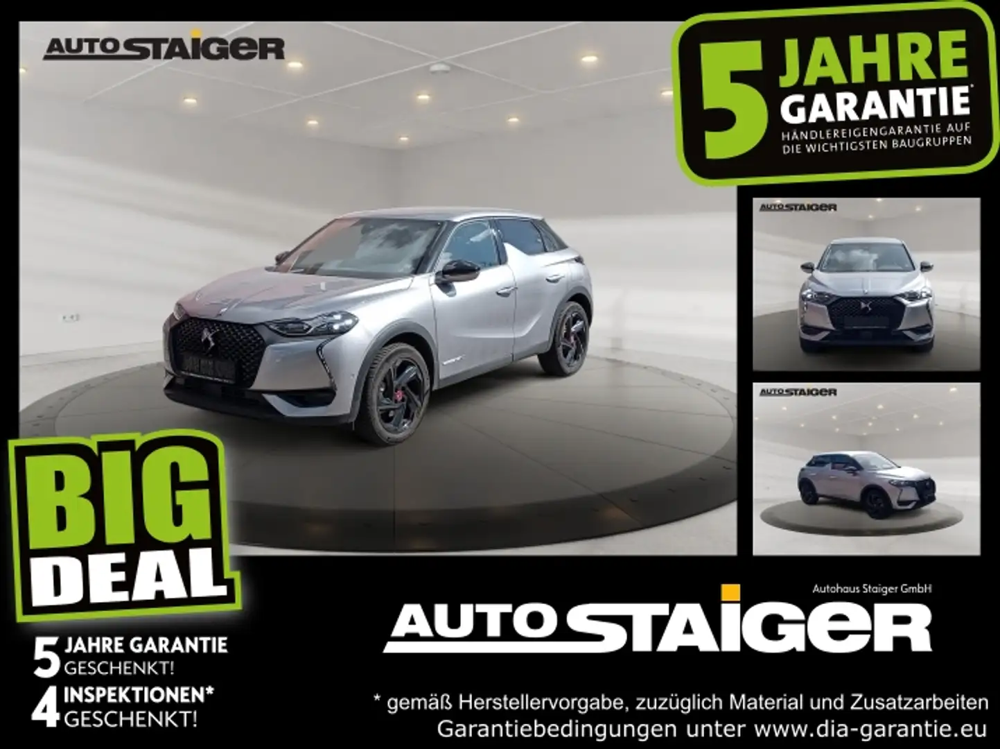 DS Automobiles DS 3 Crossback DS3 Crossback E-Tense Performance Line + Grau - 1