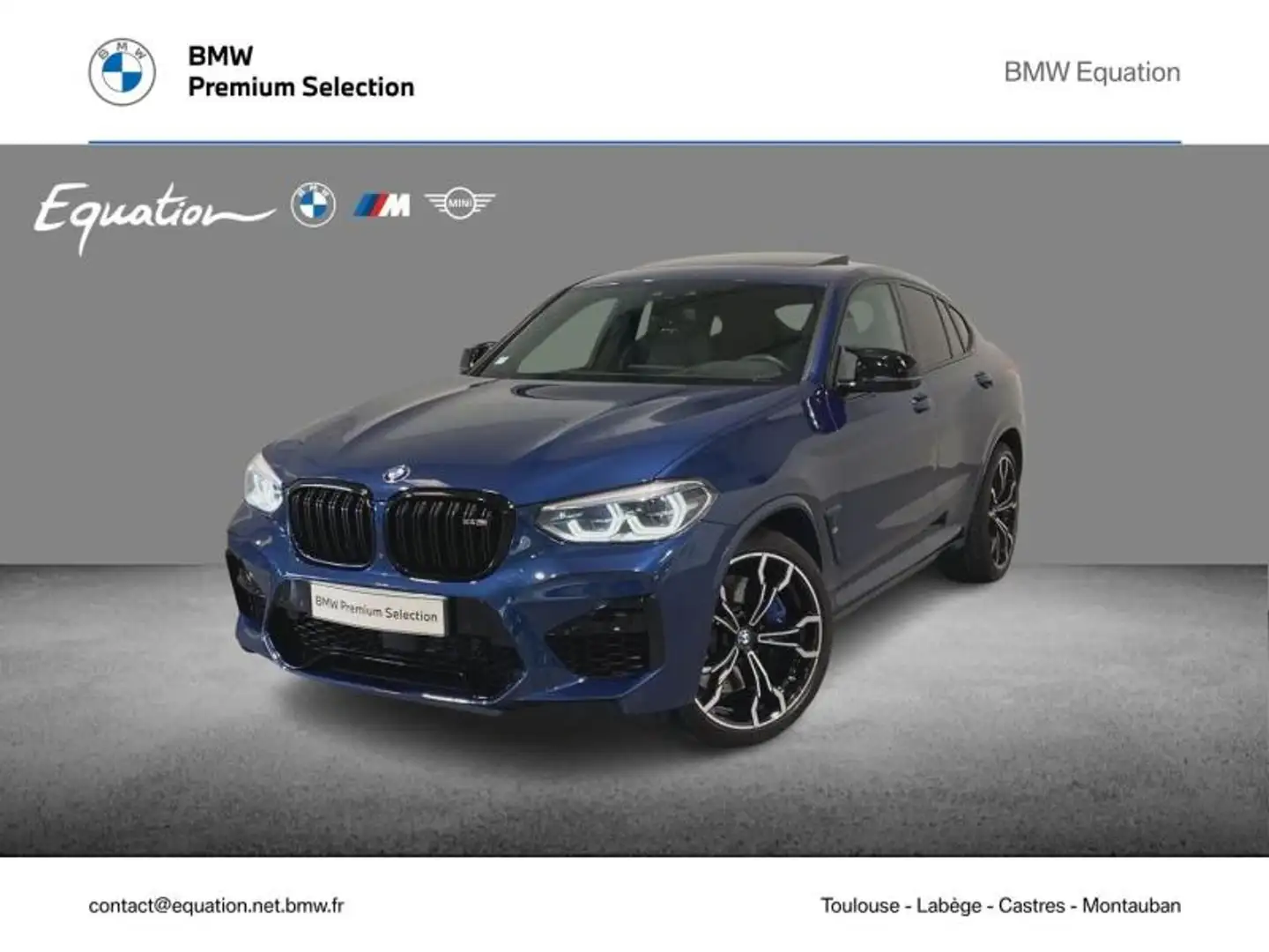 BMW X4 M 3.0 510ch Compétition BVA8 Bleu - 1
