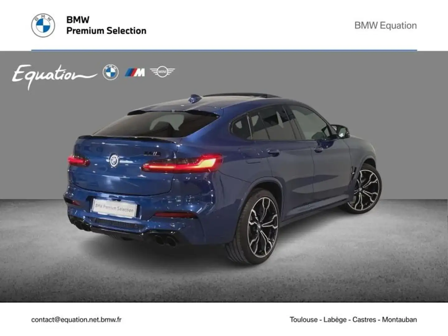BMW X4 M 3.0 510ch Compétition BVA8 Bleu - 2