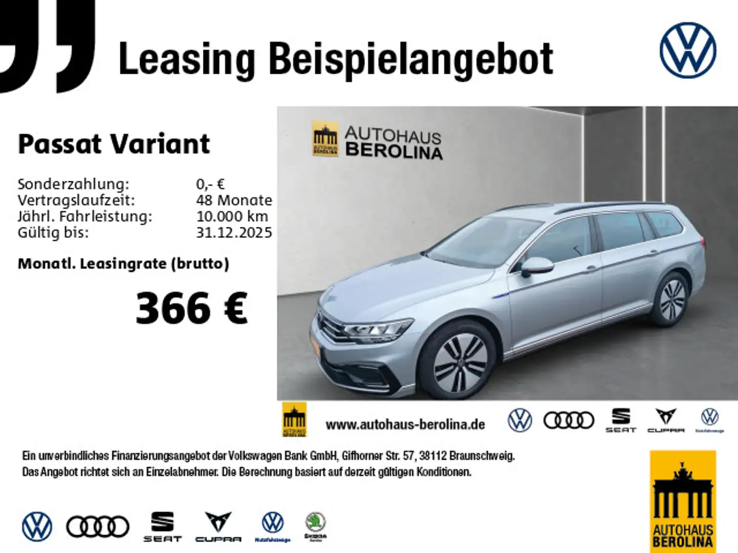 Volkswagen Passat Variant 1.4 GTE DSG *ACC*R-CAM*NAV*PDC*SH Silber - 1