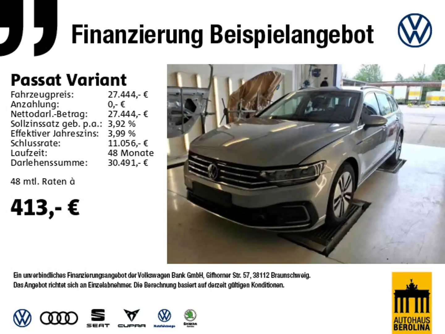 Volkswagen Passat Variant 1.4 GTE DSG *ACC*R-CAM*NAV*PDC*SH Silber - 1