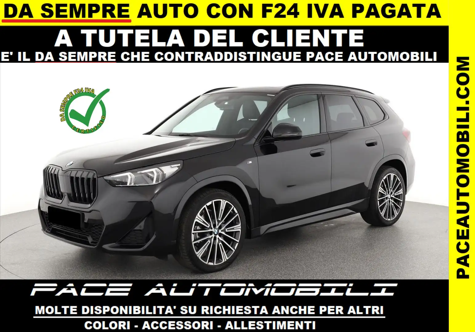 BMW X1 XDRIVE 23D M SPORT MSPORT M-SPORT TETTO ACC KAMERA Nero - 1