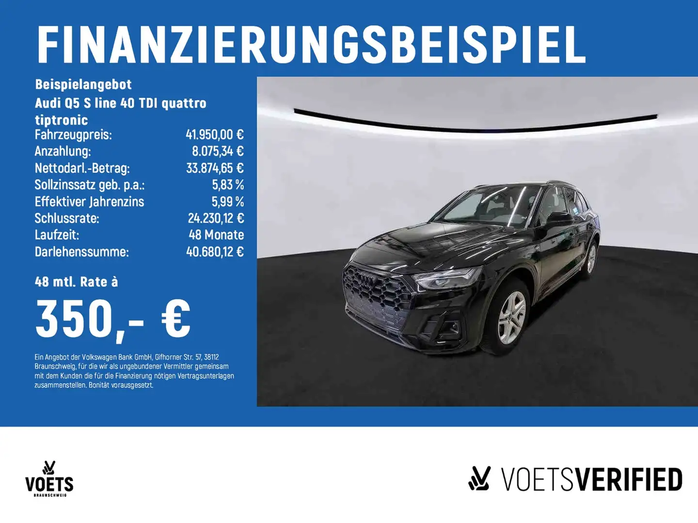 Audi Q5 S line 40 TDI quattro tiptronic AHK+RearView+SHZ Noir - 2
