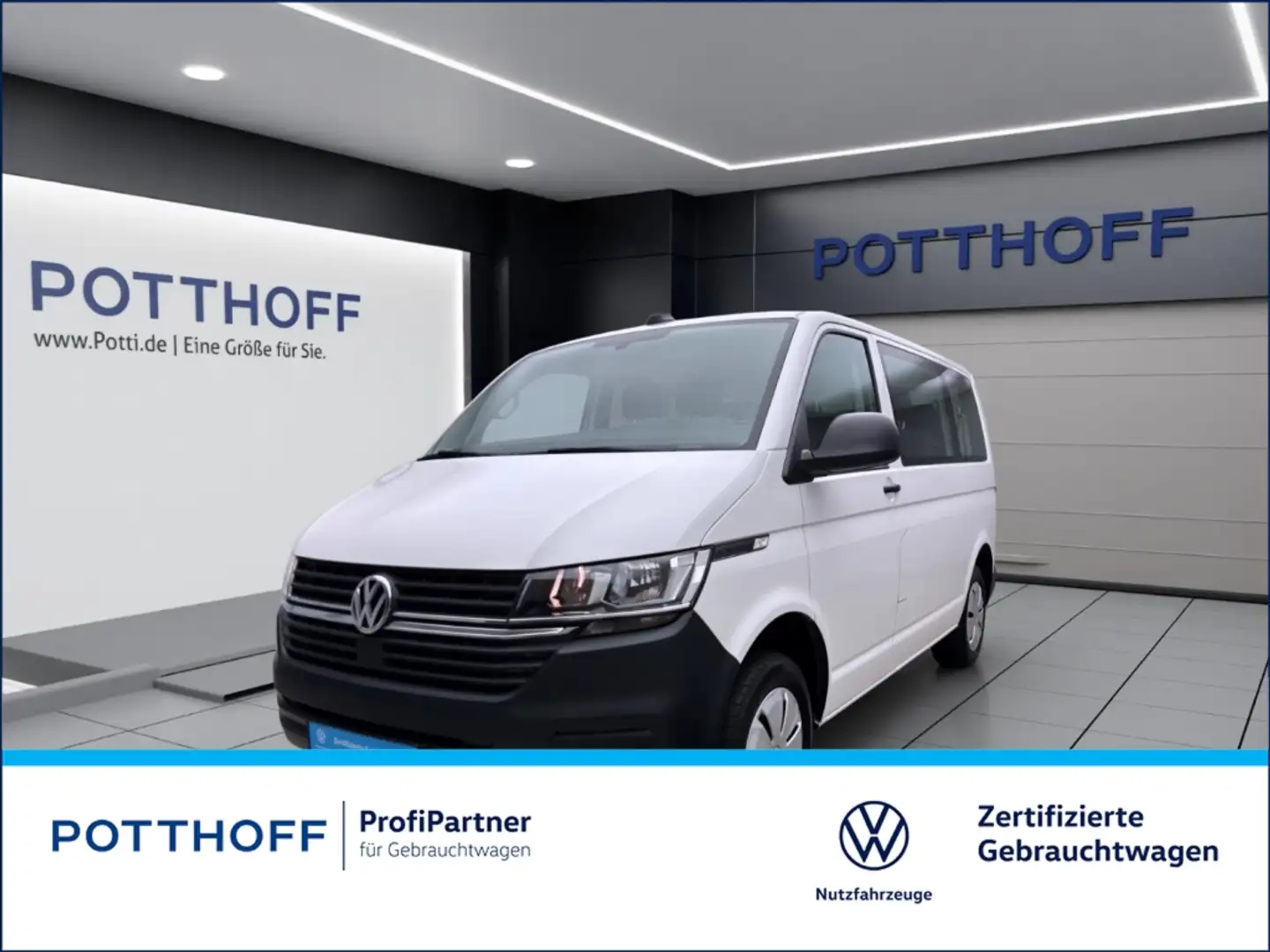 Volkswagen T6.1 Transporter Kombi 2.0 TDI 9-SITZER NAVI KLIMA PDC Weiß - 1