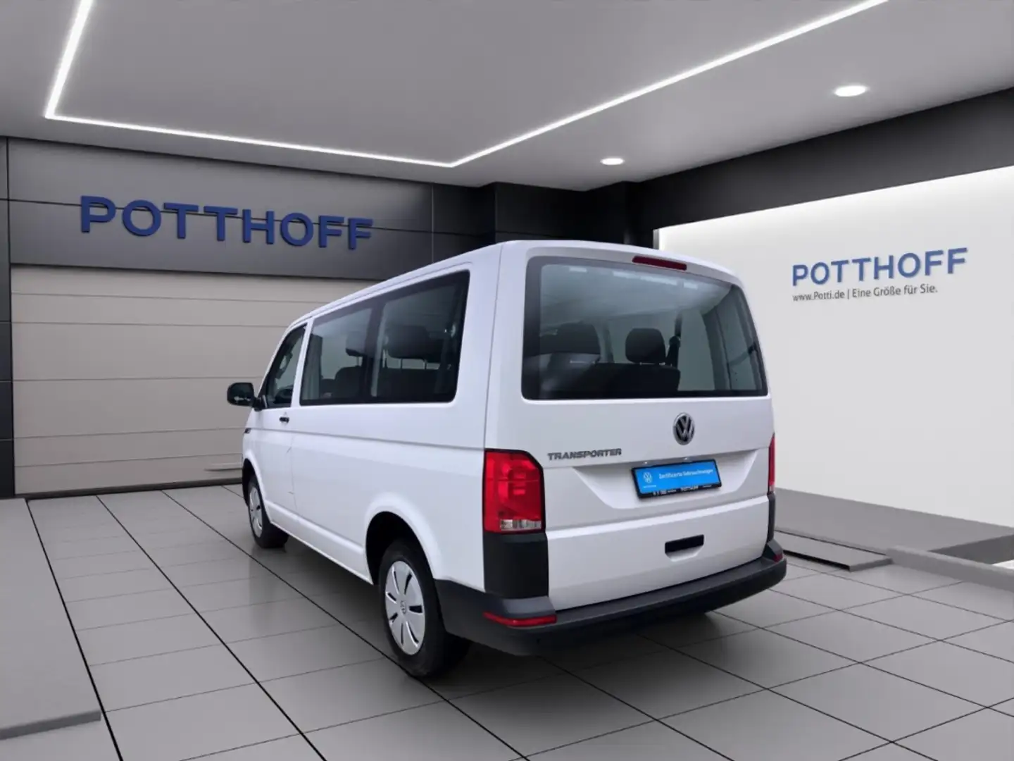 Volkswagen T6.1 Transporter Kombi 2.0 TDI 9-SITZER NAVI KLIMA PDC Weiß - 2