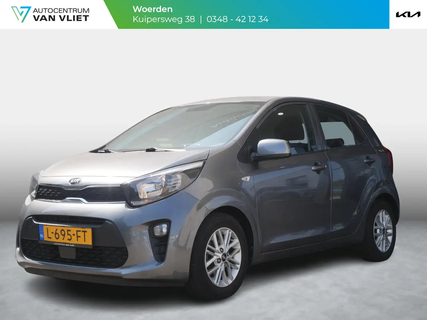 Kia Picanto 1.0 DPi DynamicLine | Airco | Cruise | Camera | Ca Grijs - 1