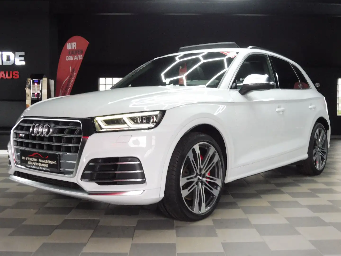 Audi SQ5 3.0 TDI quattro Pano/Matrix/B&O/Kam/Keyless Weiß - 2