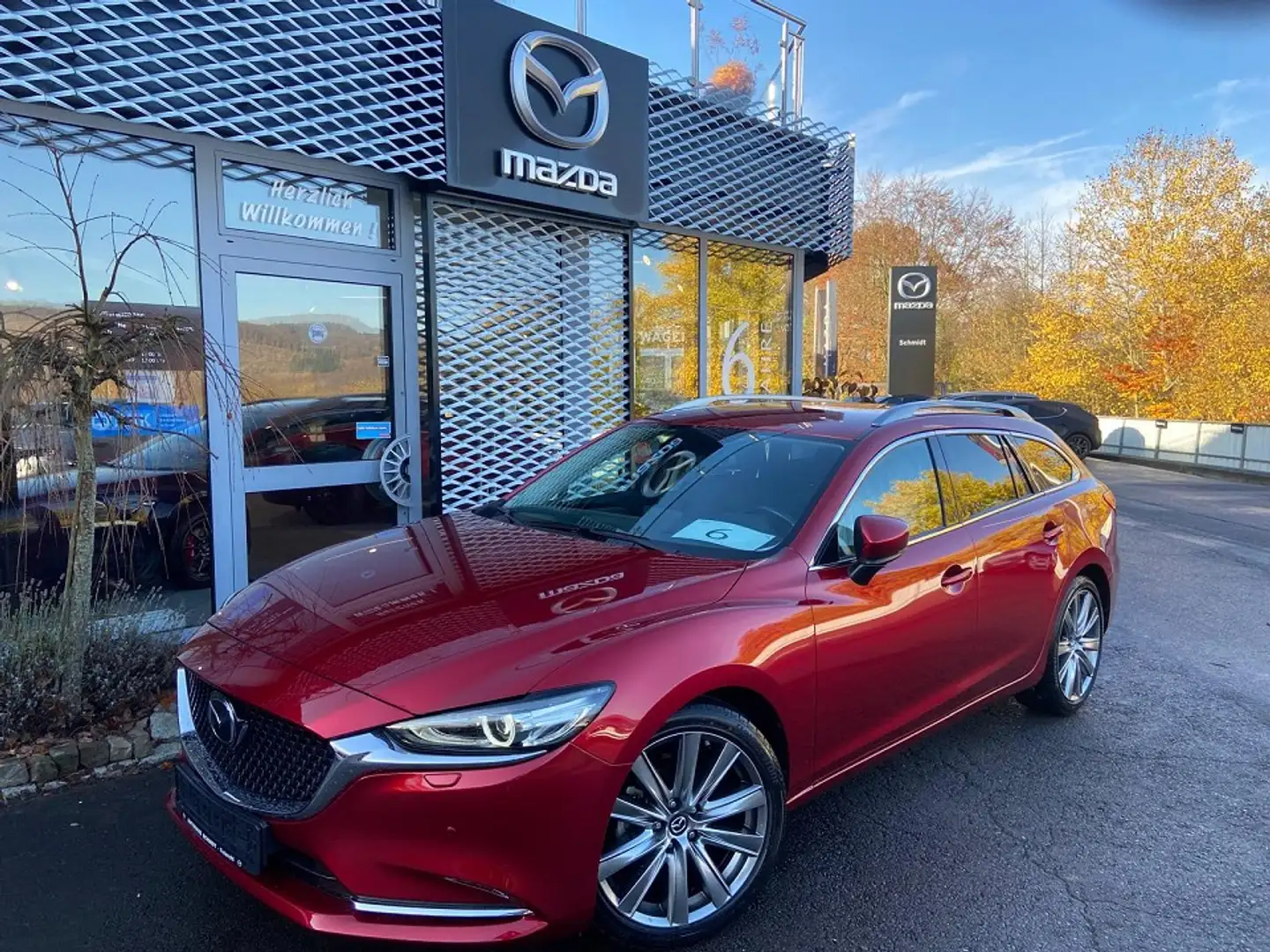 Mazda 6 Kombi Sports-Line inkl. AHK + WR + Leder Rot - 1
