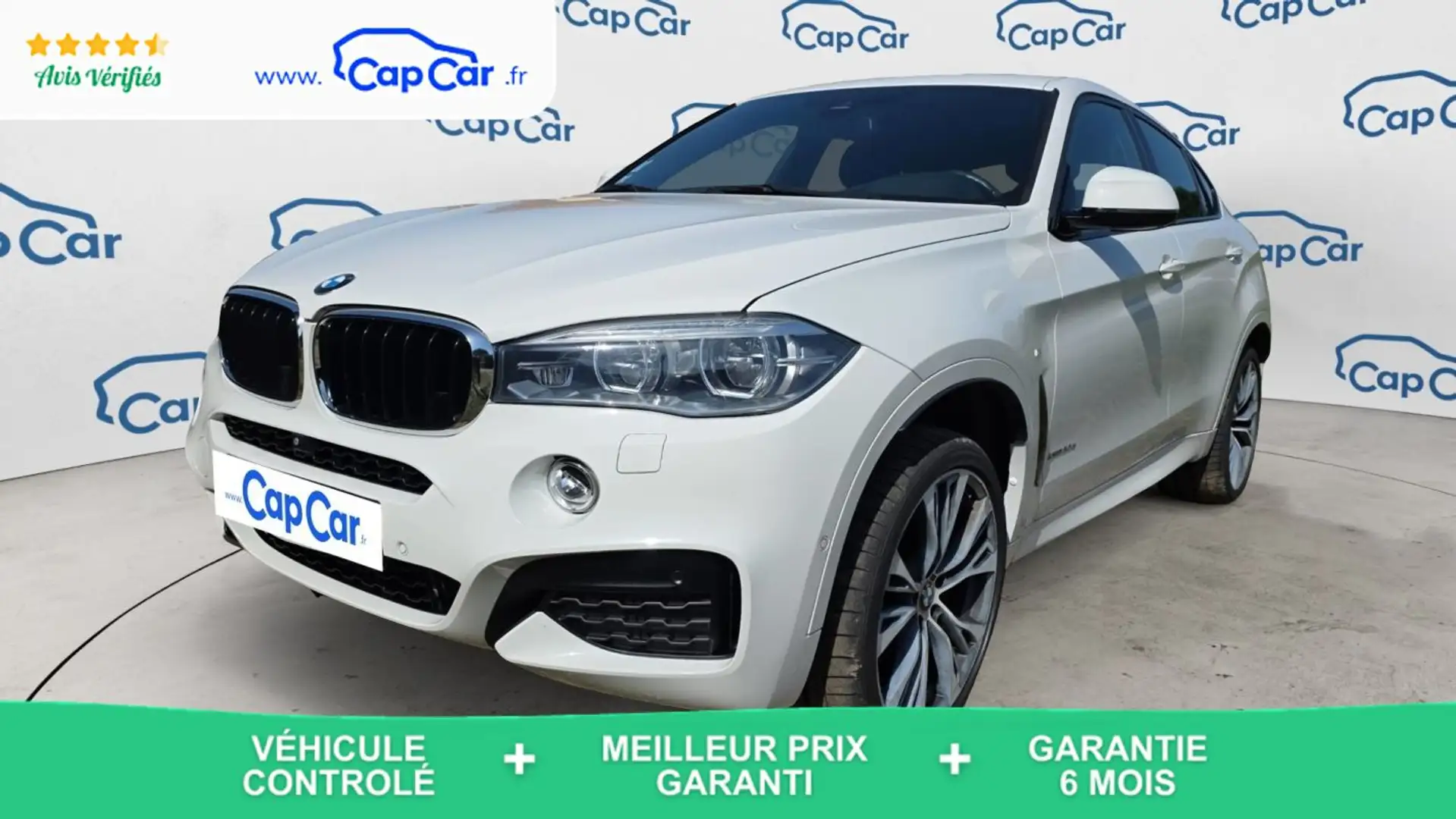 BMW X6 F16 xDrive 30d 258 BVA8 M Sport - Entretien constr Blanc - 1