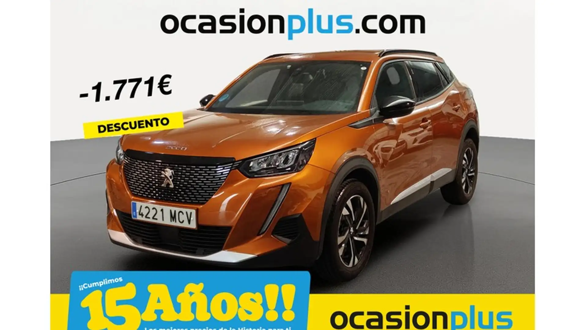 Peugeot 2008 1.5BlueHDi S&S Allure Pack EAT8 130 Oranje - 1