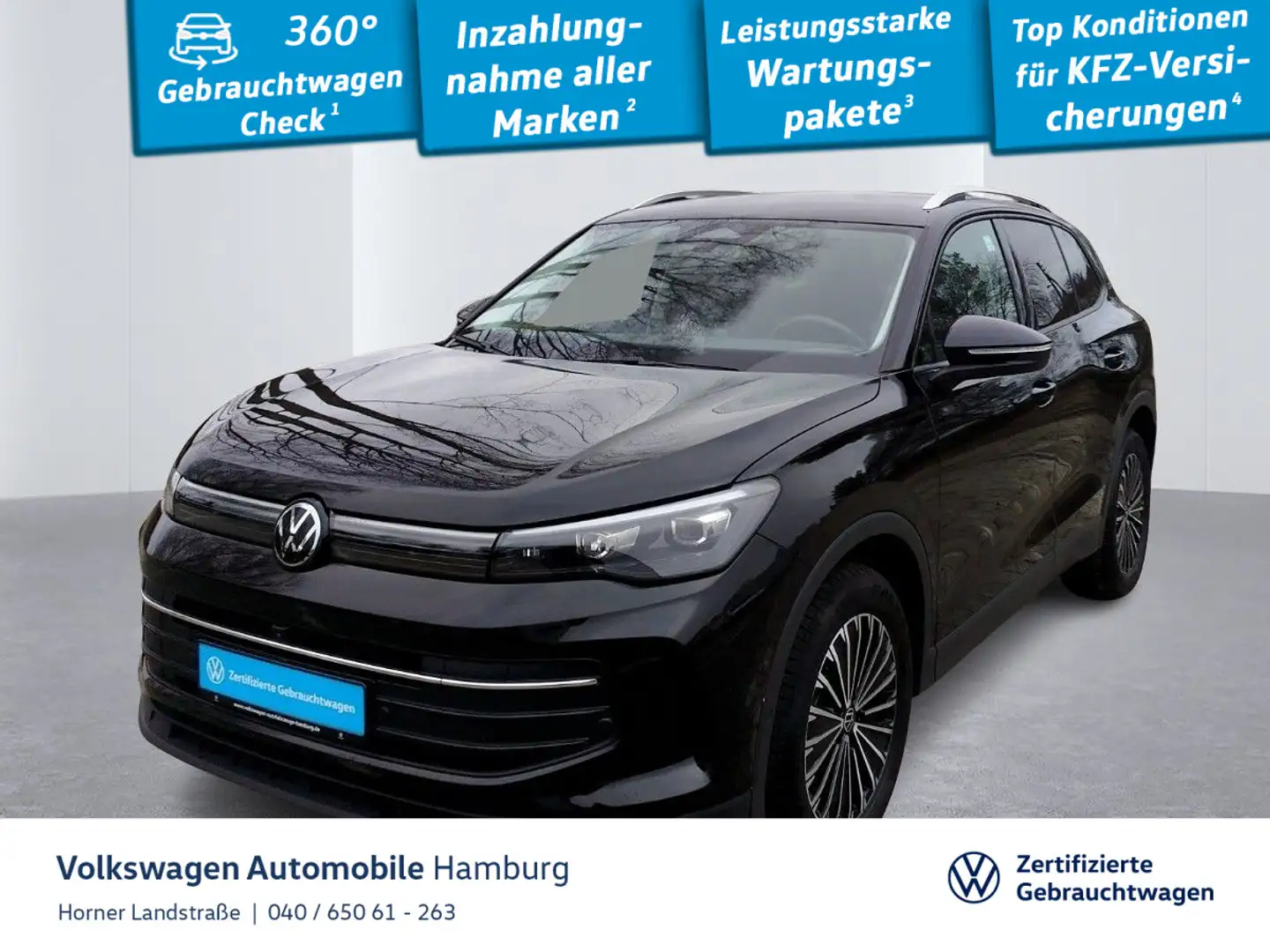 Volkswagen Tiguan Goal  2.0 TDI DSG LED AHK 360°Kamera Schwarz - 1