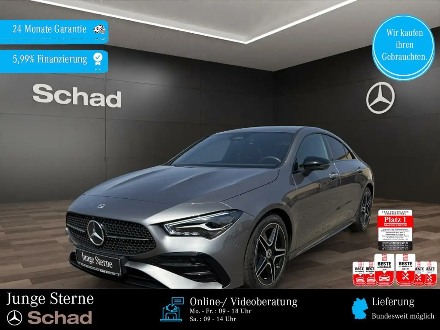Mercedes-Benz CLA 200 CLA 200 AMG+LED+360°+SOUND+DISTR+MEMORY+AHK+AMBI Gris - 1