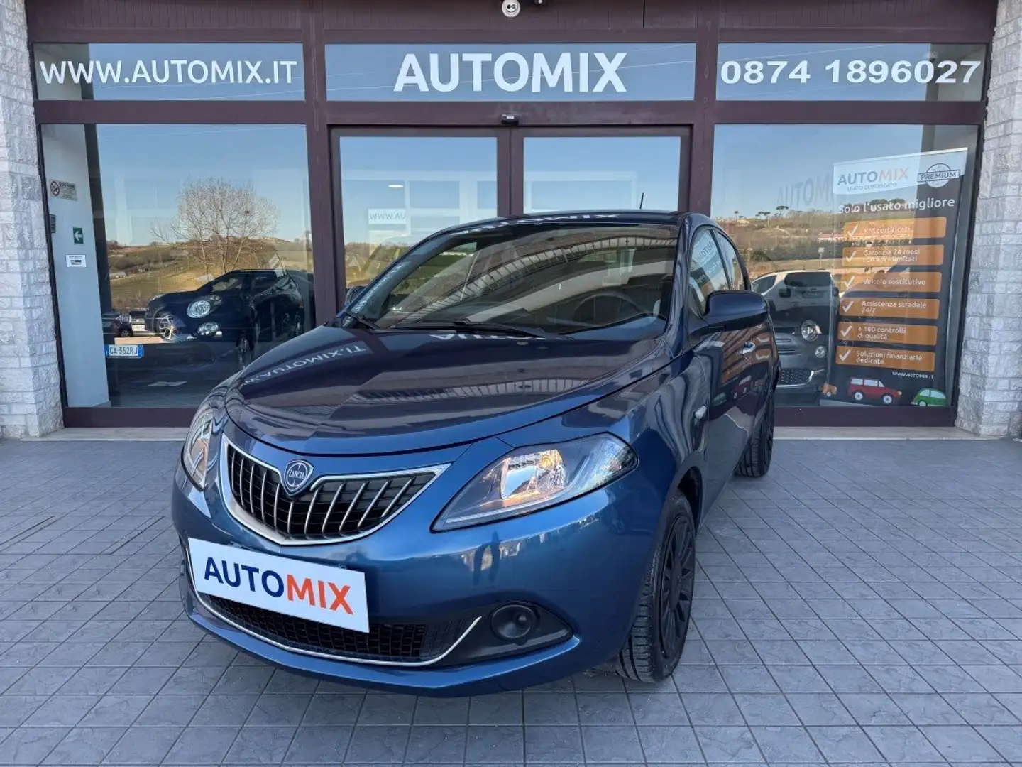 Lancia Ypsilon 1.0 Firefly Hybrid Silver Bleu - 1