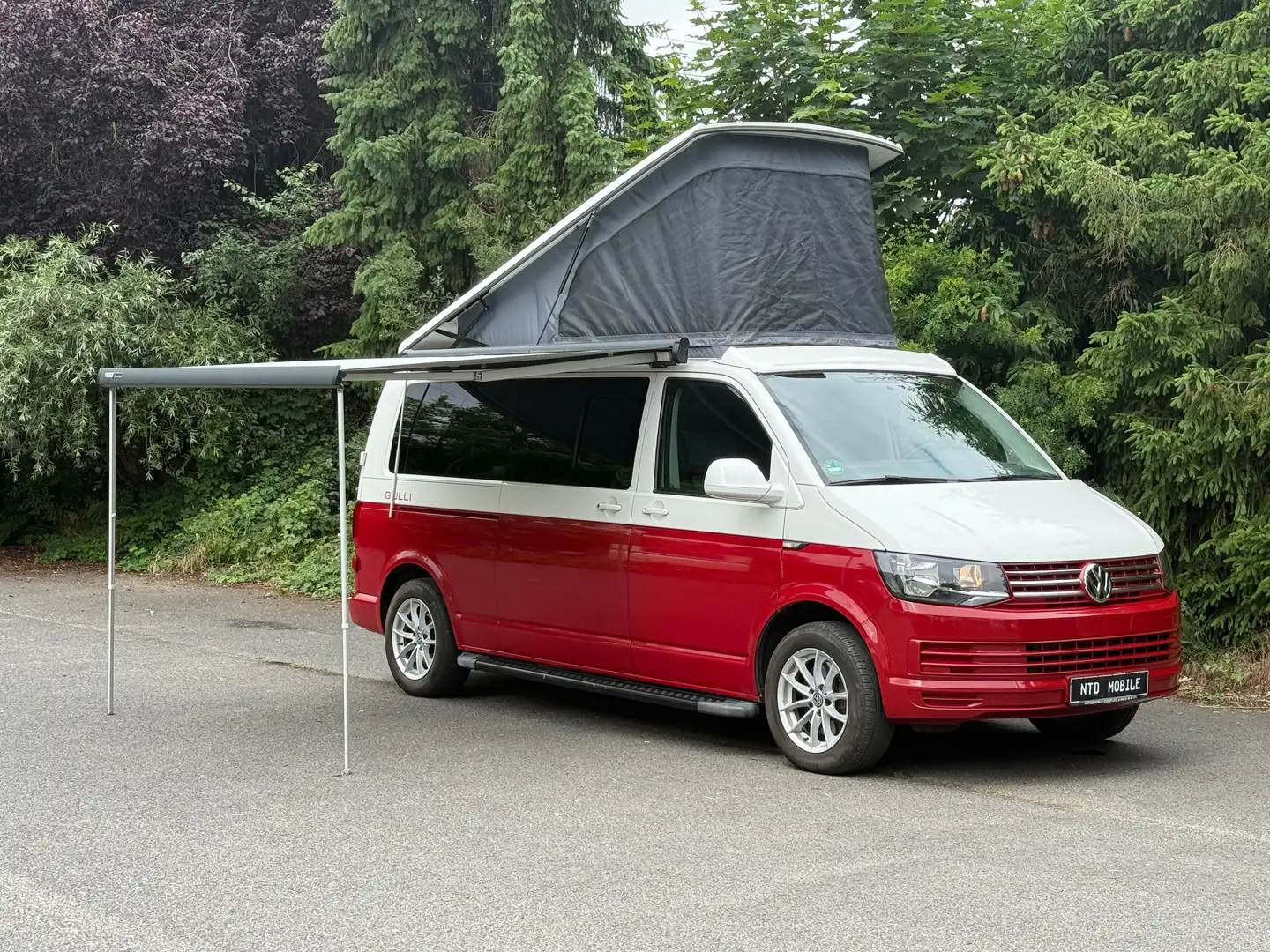 Volkswagen T6 California Lang+AUFSTELLDACH+SOLAR+STANDHEIZUNG+AHK+KLIMA+ Rouge - 1