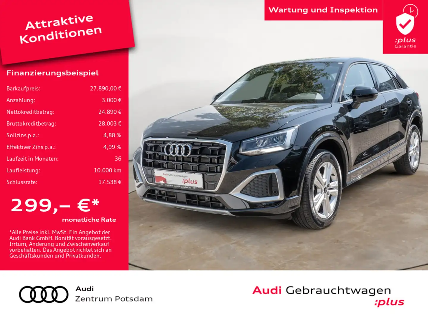 Audi Q2 1.5TFSI LED KLIMA ACC VIRTUAL Schwarz - 1