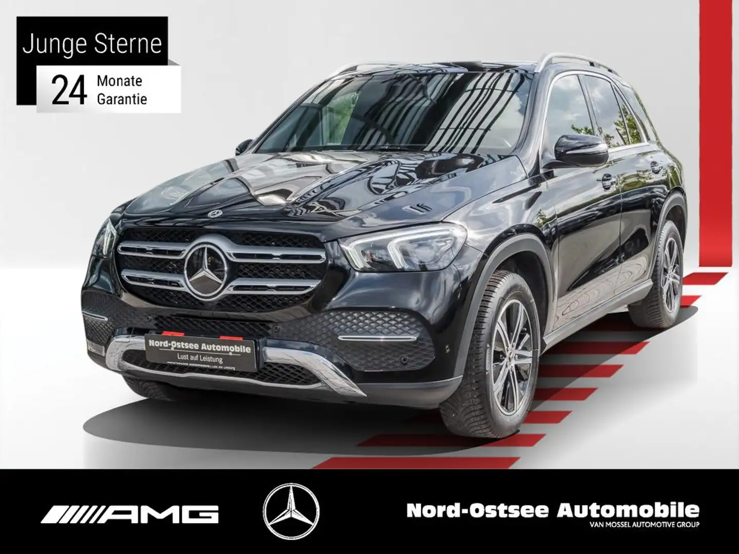 Mercedes-Benz GLE 300 d 4M PANO AHK MULTIBEAM DISTR. MBUX NAVI Schwarz - 1