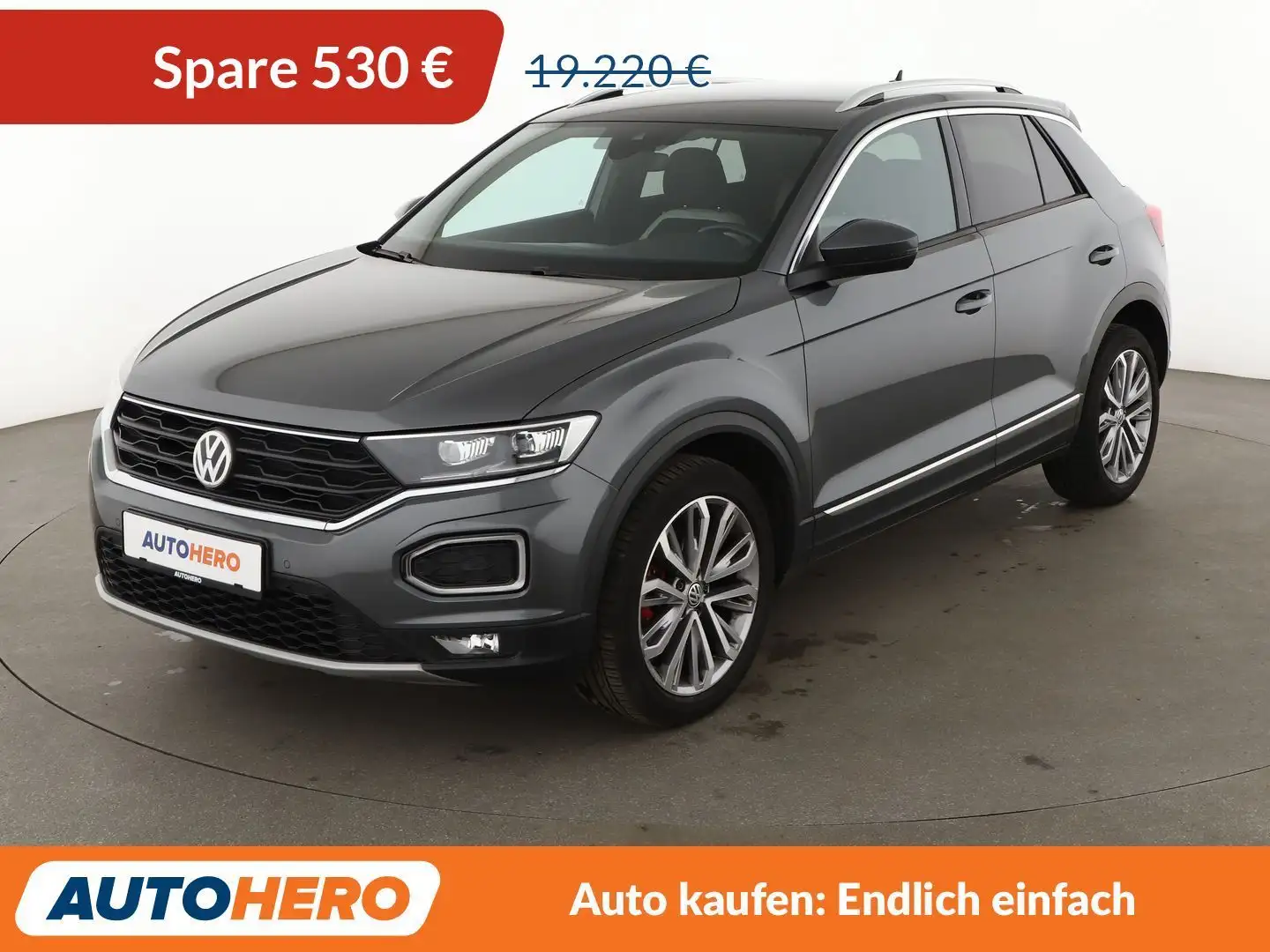 Volkswagen T-Roc 1.5 TSI ACT Sport *NAVI*VC*LED*ACC* Grau - 1