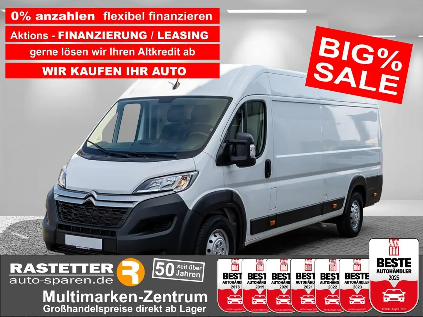 Citroen Jumper 35 L4H2 140 Heavy Club 270°+Navi+Kamera+Klima+Temp Blanc - 1