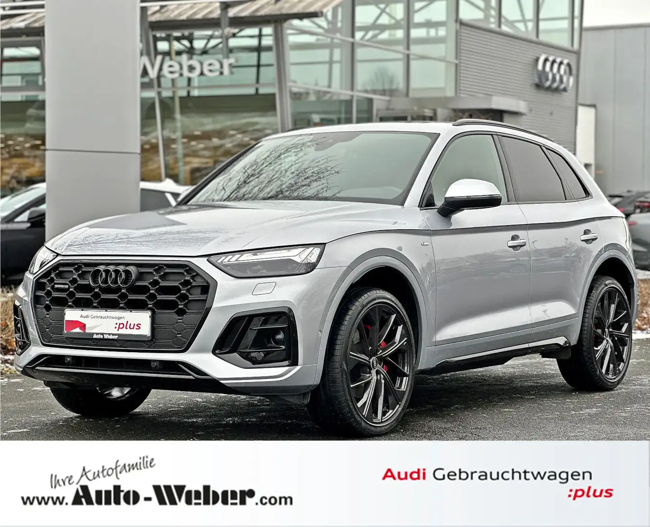 Audi Q5 40TDI qu S LINE BLACK PANO B&O MATRIX TOUR Silber - 1