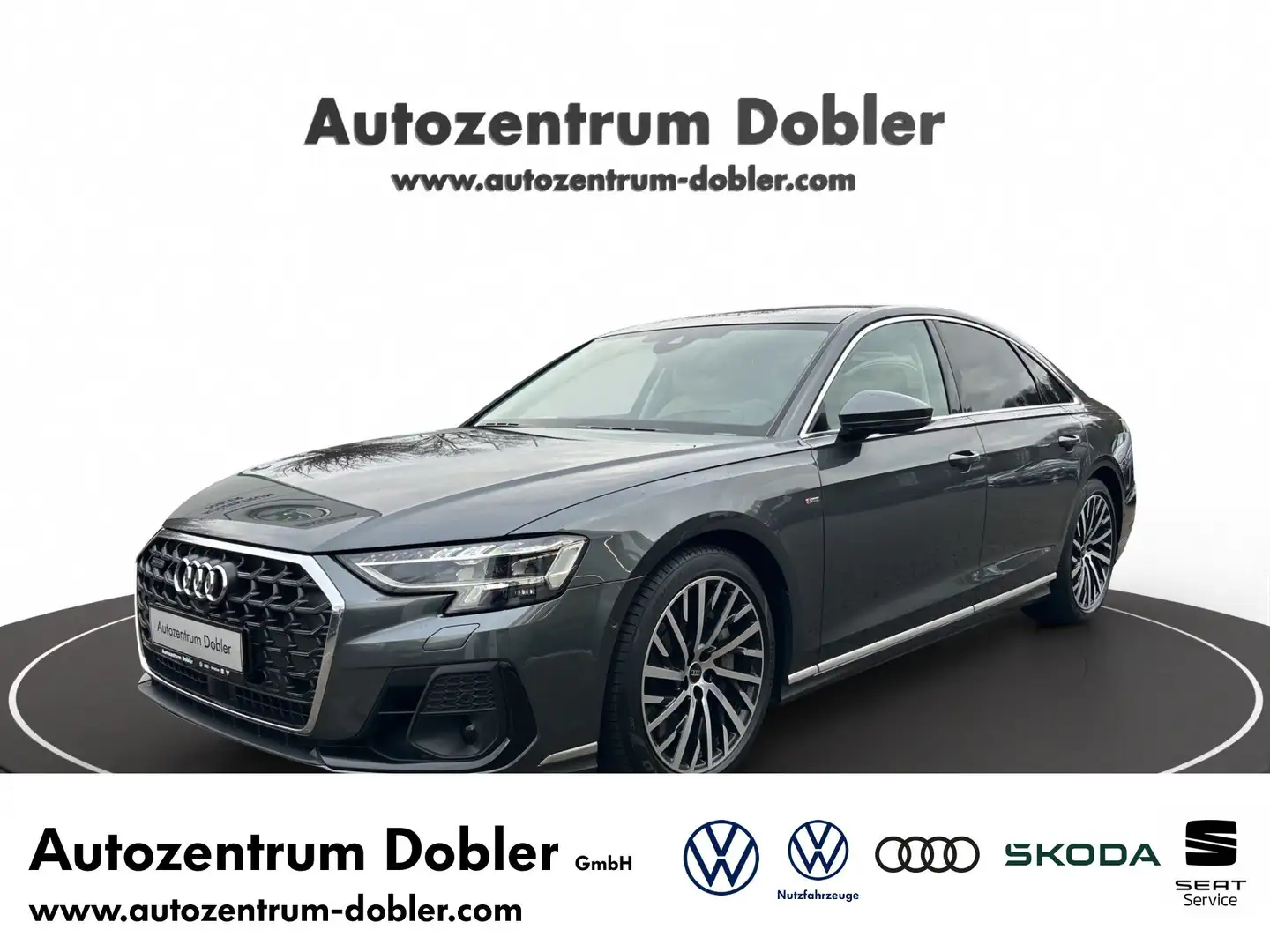 Audi A8 60 TFSI quattro Standheizung S-Line Glasdach Gris - 1