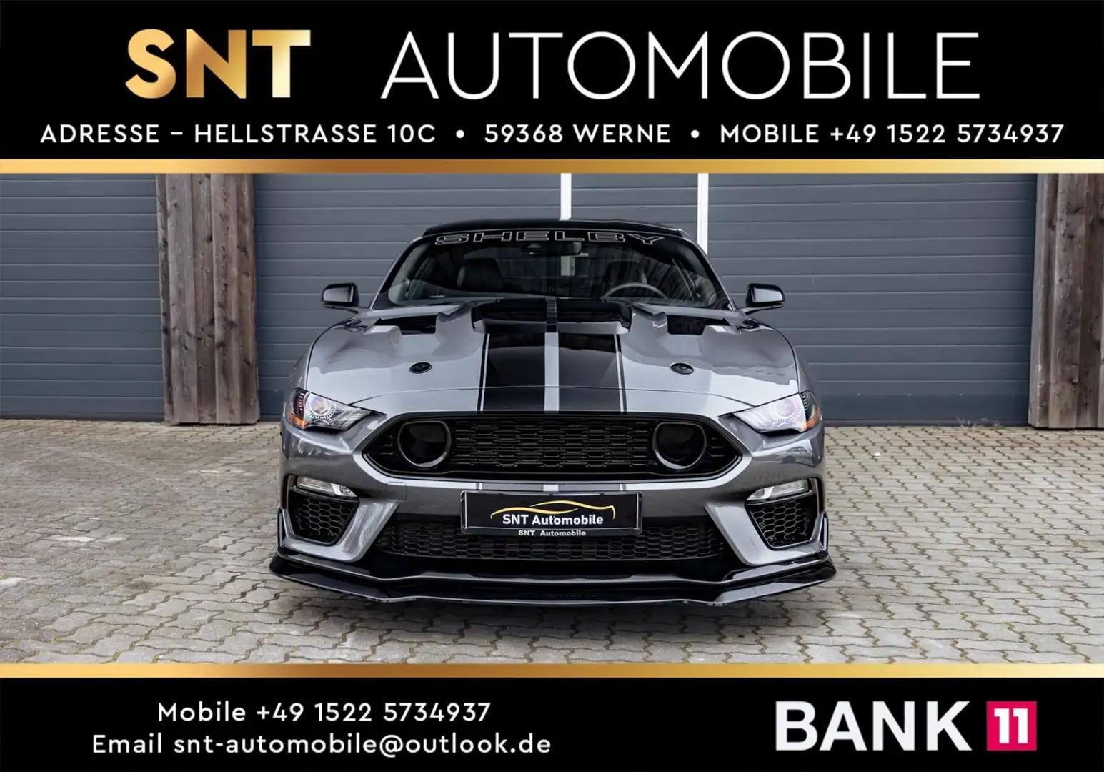Ford Mustang 2.3 EcoBoost SHELBY Android Leder Gris - 2