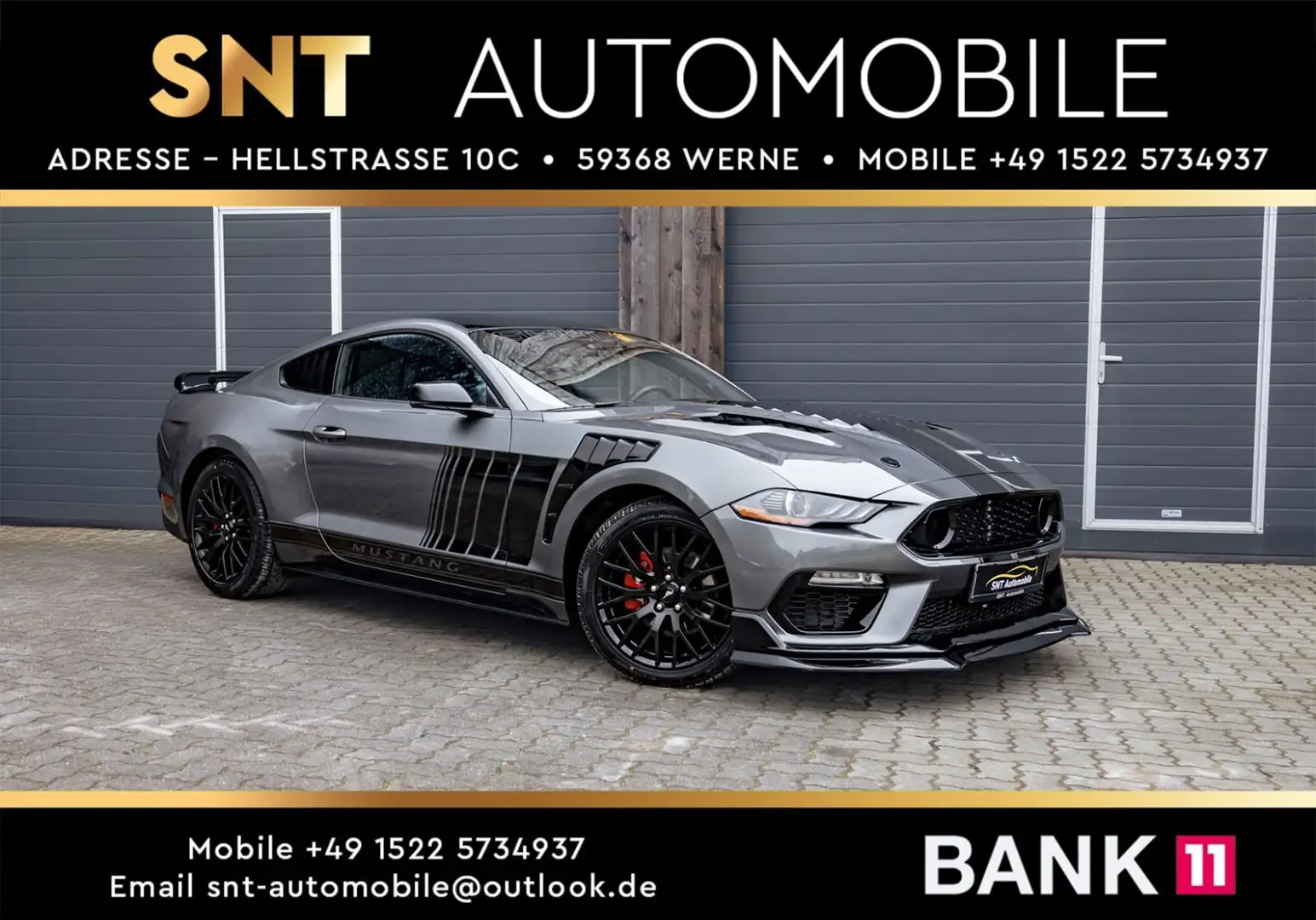 Ford Mustang 2.3 EcoBoost SHELBY Android Leder Gris - 1