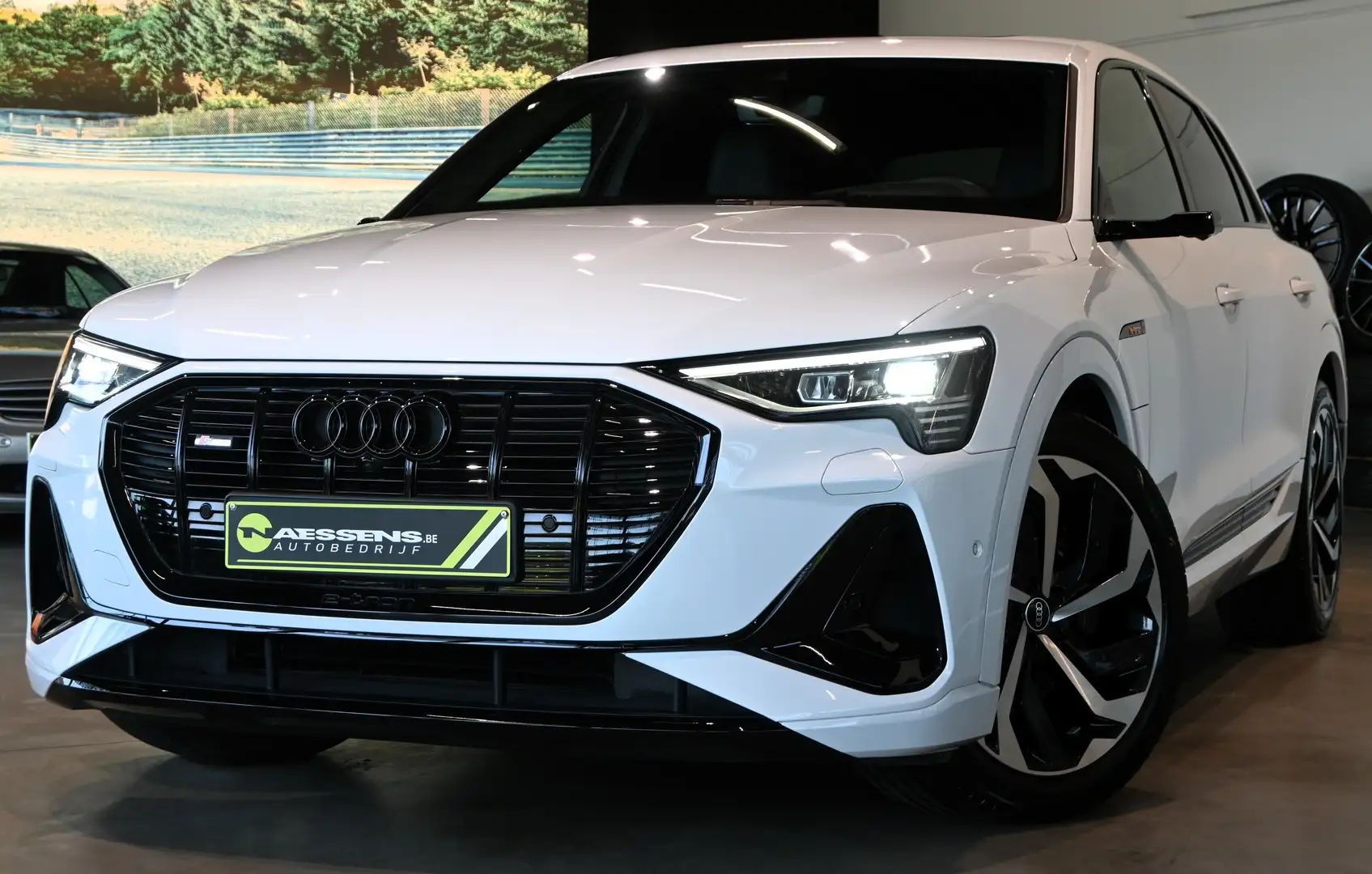 Audi e-tron 55 Quattro S-Line 95 kWh *DAB/PANO/HUD/360°CAM* Wit - 1