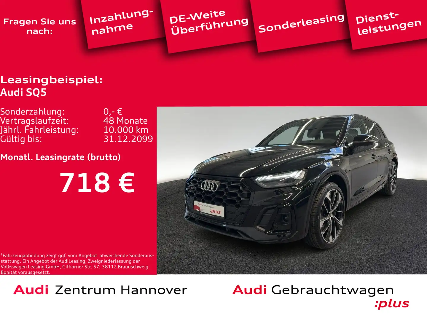 Audi SQ5 3.0 TDI quattro Matrix Kamera AHK B&O Black - 1