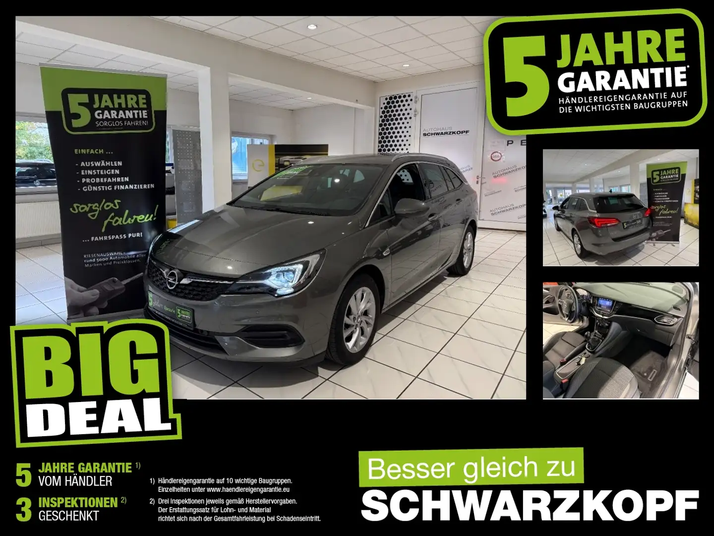 Opel Astra K ST 1.2T Fin. ab 2,99% Navi,Lenkradheizung Grigio - 1