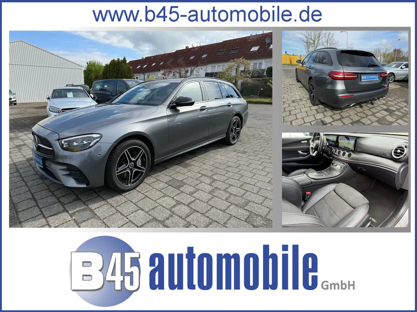 Mercedes-Benz E 300 de 4MATIC T-Modell AMG LINE 9G MBUX LED Gris - 1