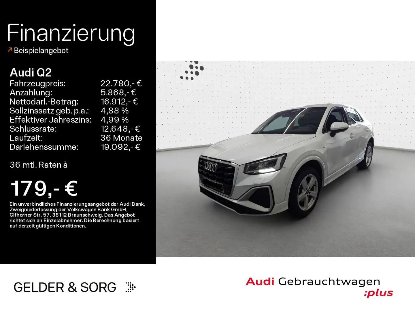 Audi Q2 30 TDI S line AHK*Rückfahrkamera*LED Blanc - 1