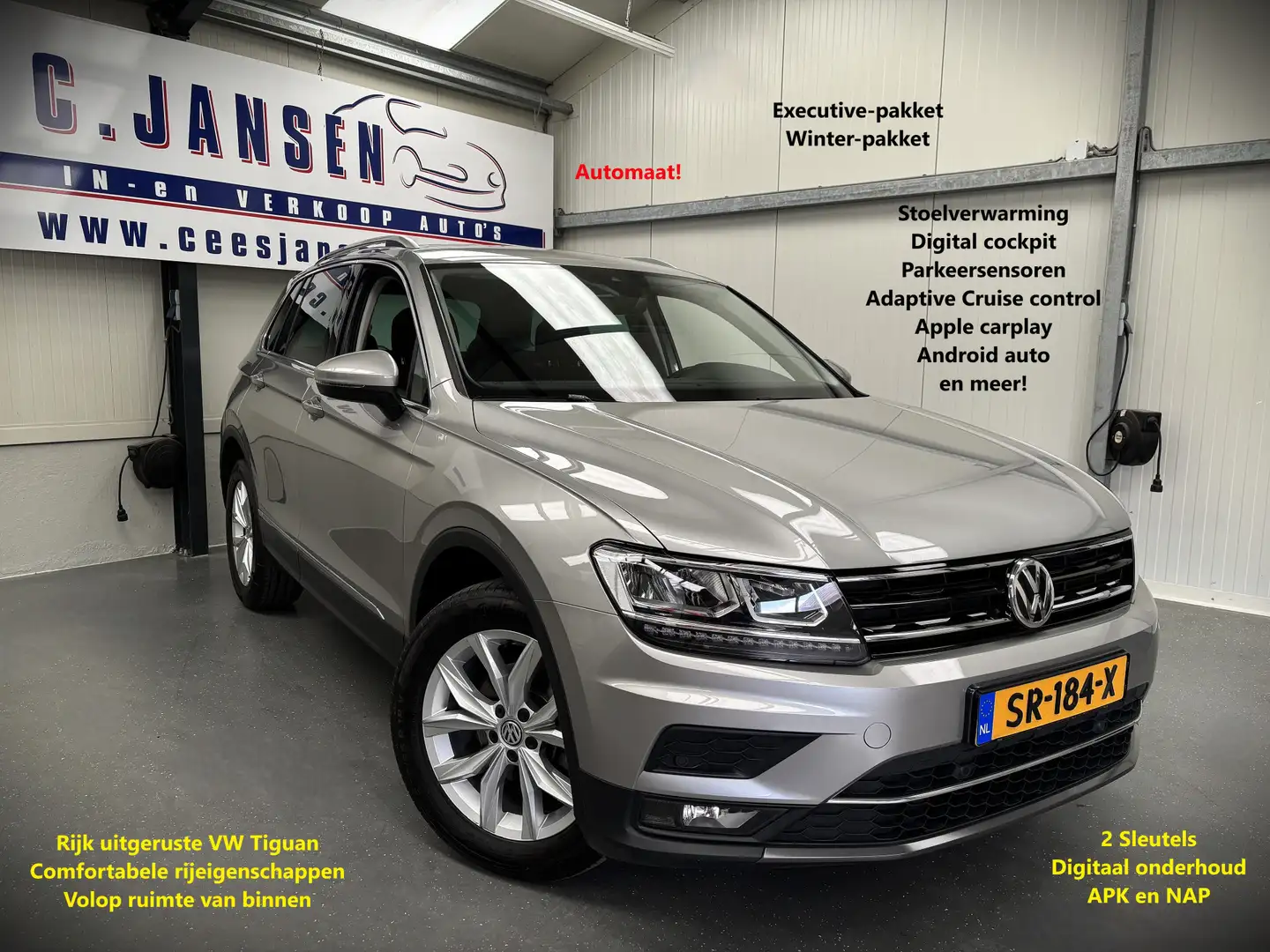 Volkswagen Tiguan 1.4 TSI 4Motion Highline NIEUWSTAAT !! Grijs - 1