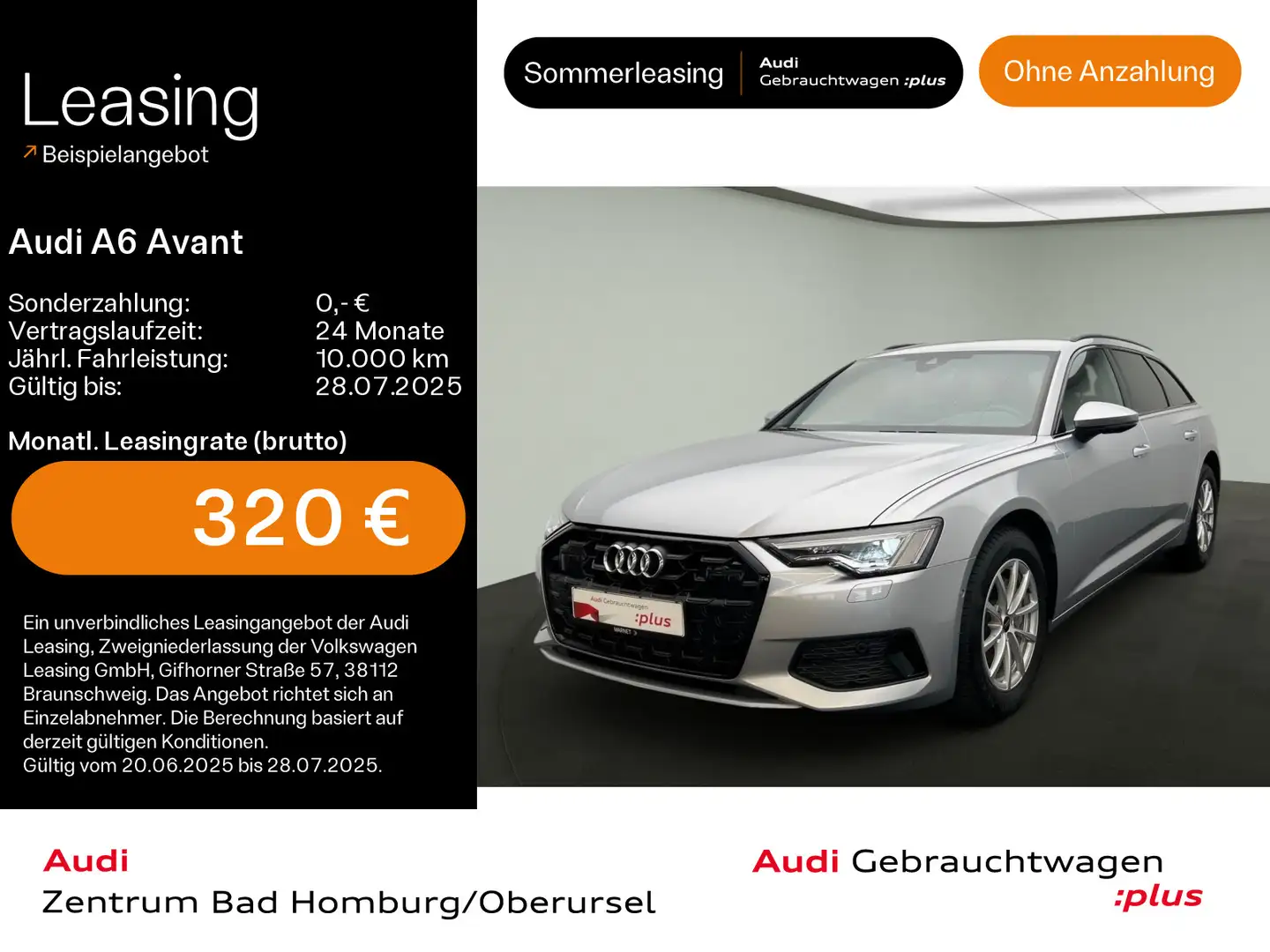 Audi A6 Sport advanced 40 TDI*Navi*Matrix*Alu*H Silber - 1