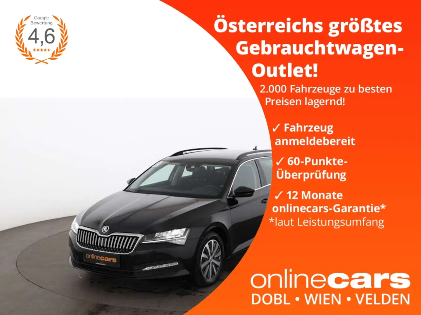 Skoda Superb Combi 2.0 TDI Ambition Aut LED SITZHZG Czarny - 1
