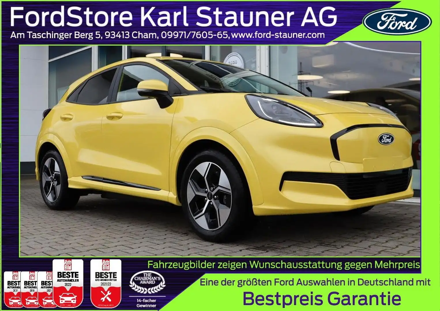 Ford Puma Gen-E Elektro 43 kWh NEU MODELL 0% FIN* Gelb - 1