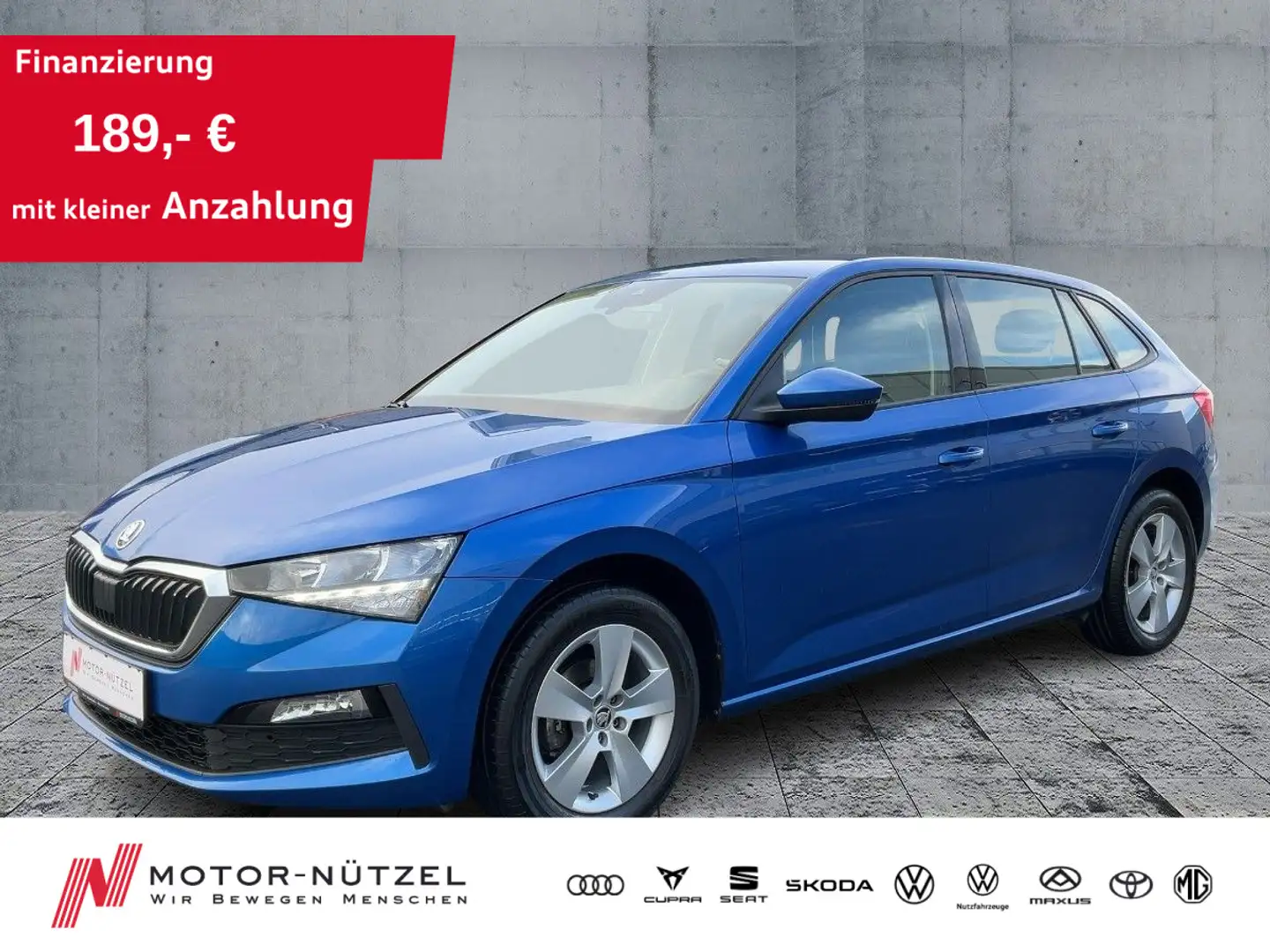 Skoda Scala 1.0TSI COOL PLUS LED+SHZ+PDC+DAB+NSW+LM16" Blau - 1