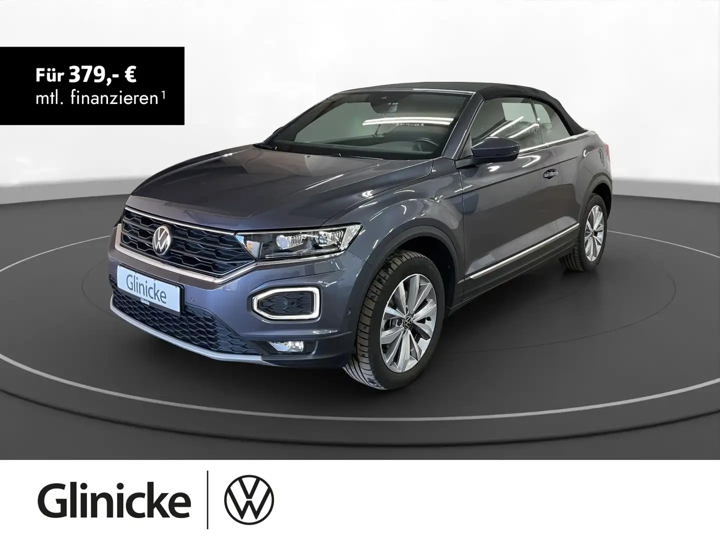 Volkswagen T-Roc Cabrio 1.5 TSI Style AHK LED Navi PDC+RFK Grau - 1
