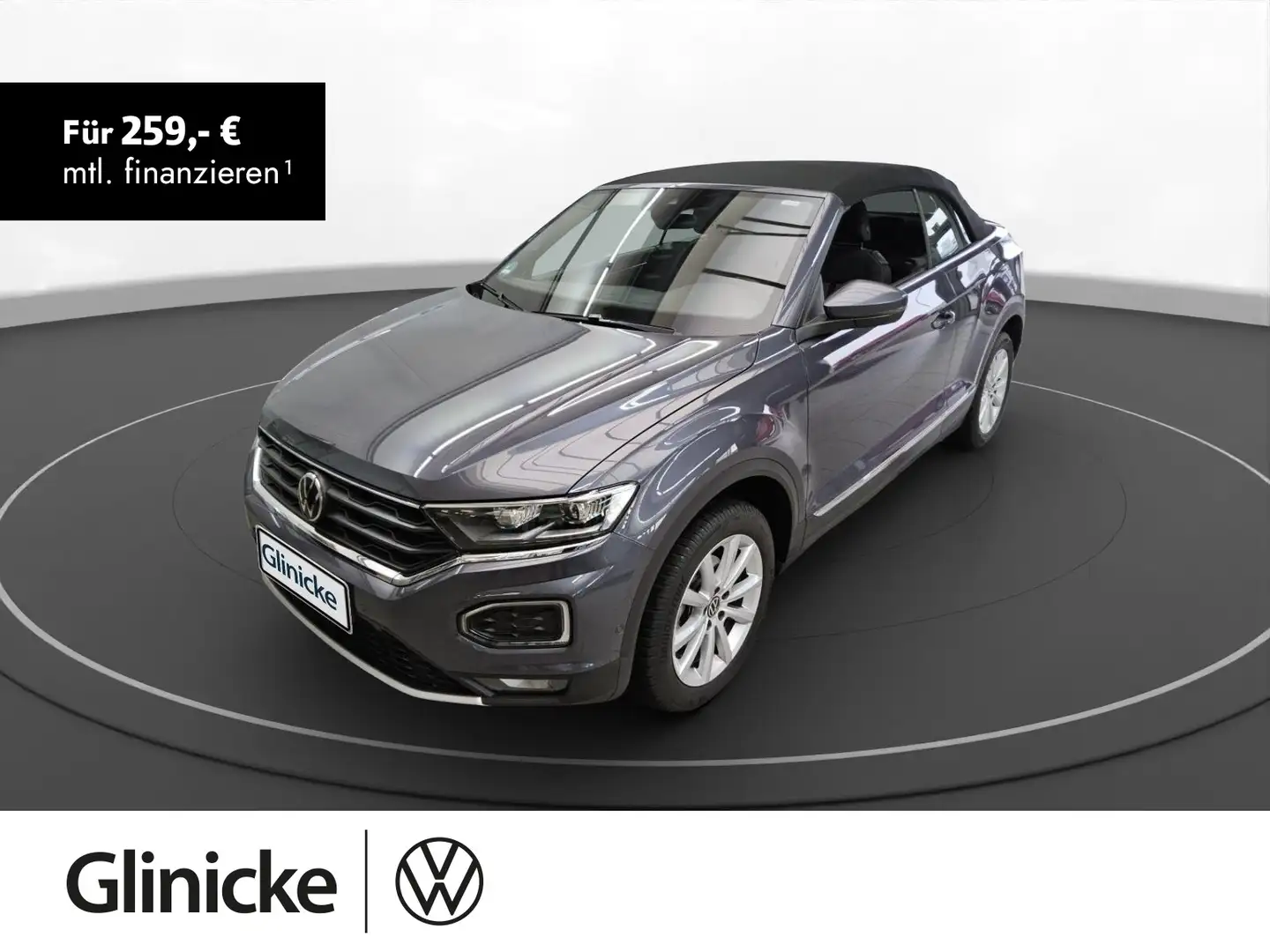 Volkswagen T-Roc Cabrio 1.5 TSI Style AHK LED Navi PDC+RFK Grau - 1
