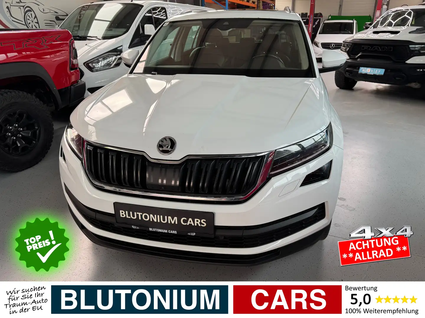 Skoda Kodiaq 2.0 TDI SCR 4x4 Aut. *DSG*Vollausstattung*AHK*LED* Blanc - 2