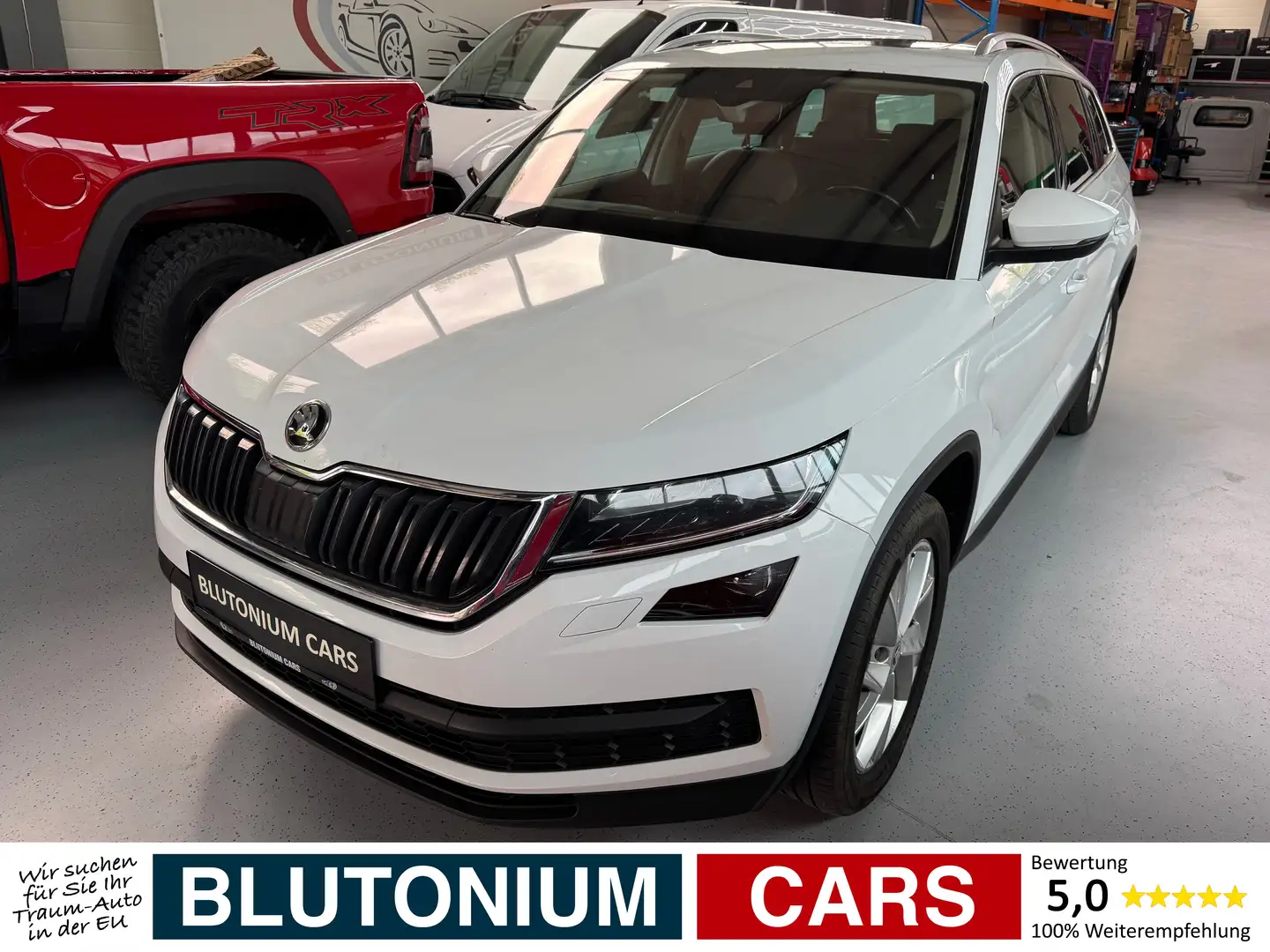 Skoda Kodiaq 2.0 TDI SCR 4x4 Aut. *7-Sitze*Voll*AHK*LED* Weiß - 1