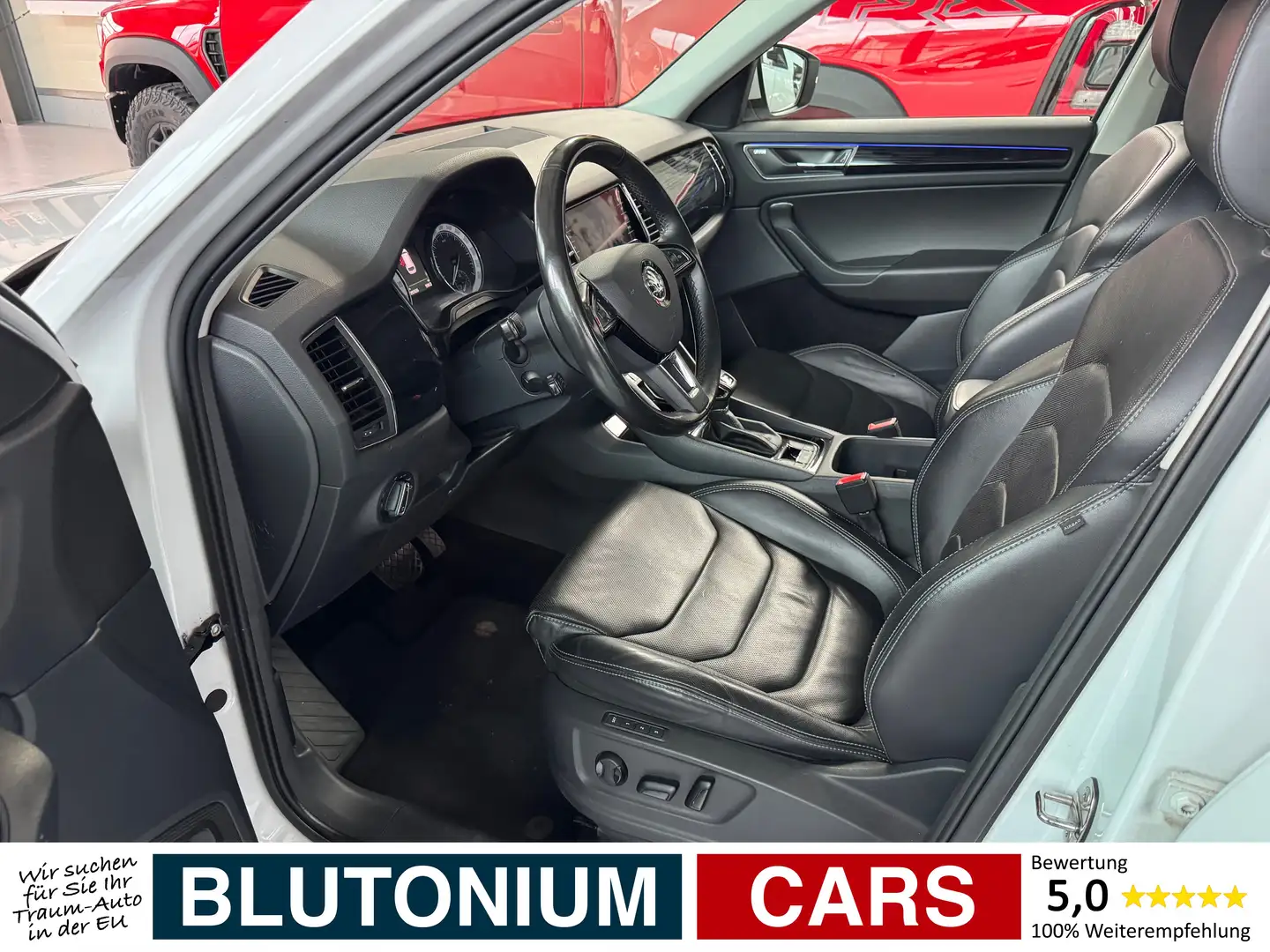 Skoda Kodiaq 2.0 TDI SCR 4x4 Aut. *7-Sitze*Voll*AHK*LED* Weiß - 2