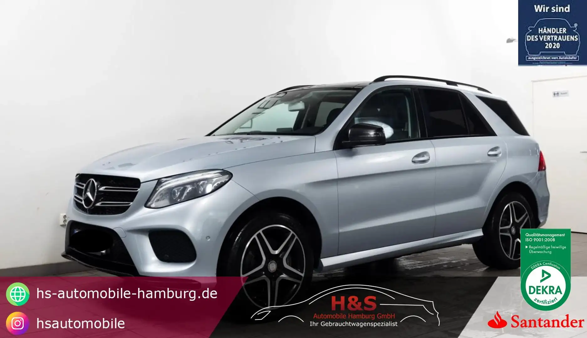 Mercedes-Benz GLE 350 d 4Matic AMG-LINE Срібний - 1