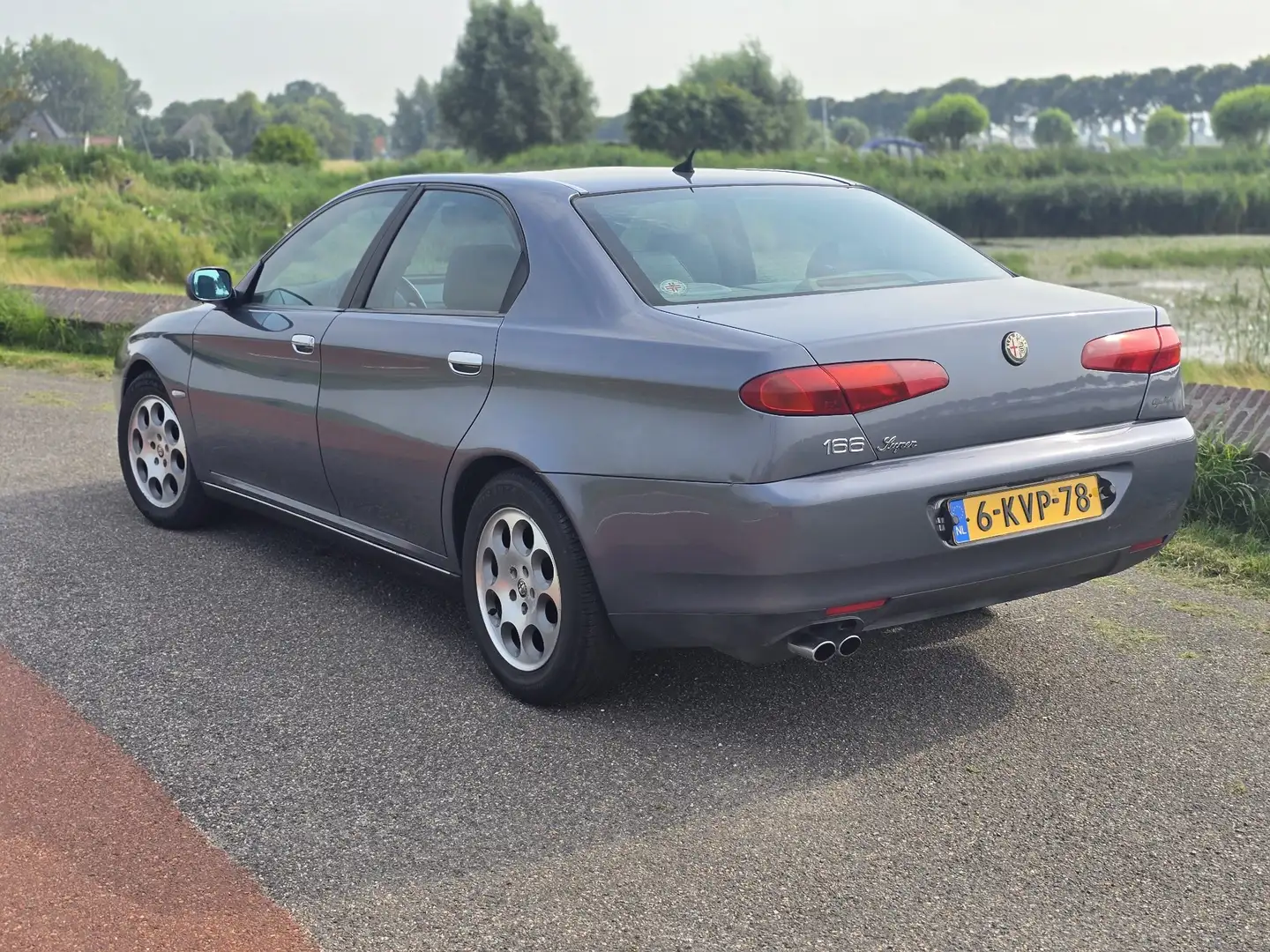 Alfa Romeo 166 2.0 v6 tb (turbo) uniek 57k km Blauw - 2