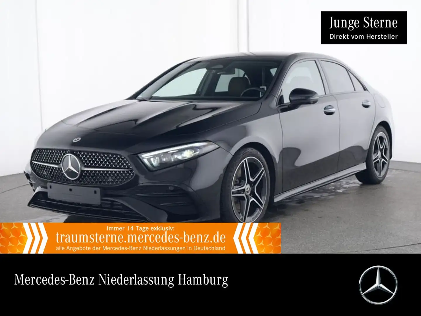 Mercedes-Benz A 220 d Lim AMG+NIGHT+360°+MULTIBEAM+TOTW+KEYLESS Noir - 1