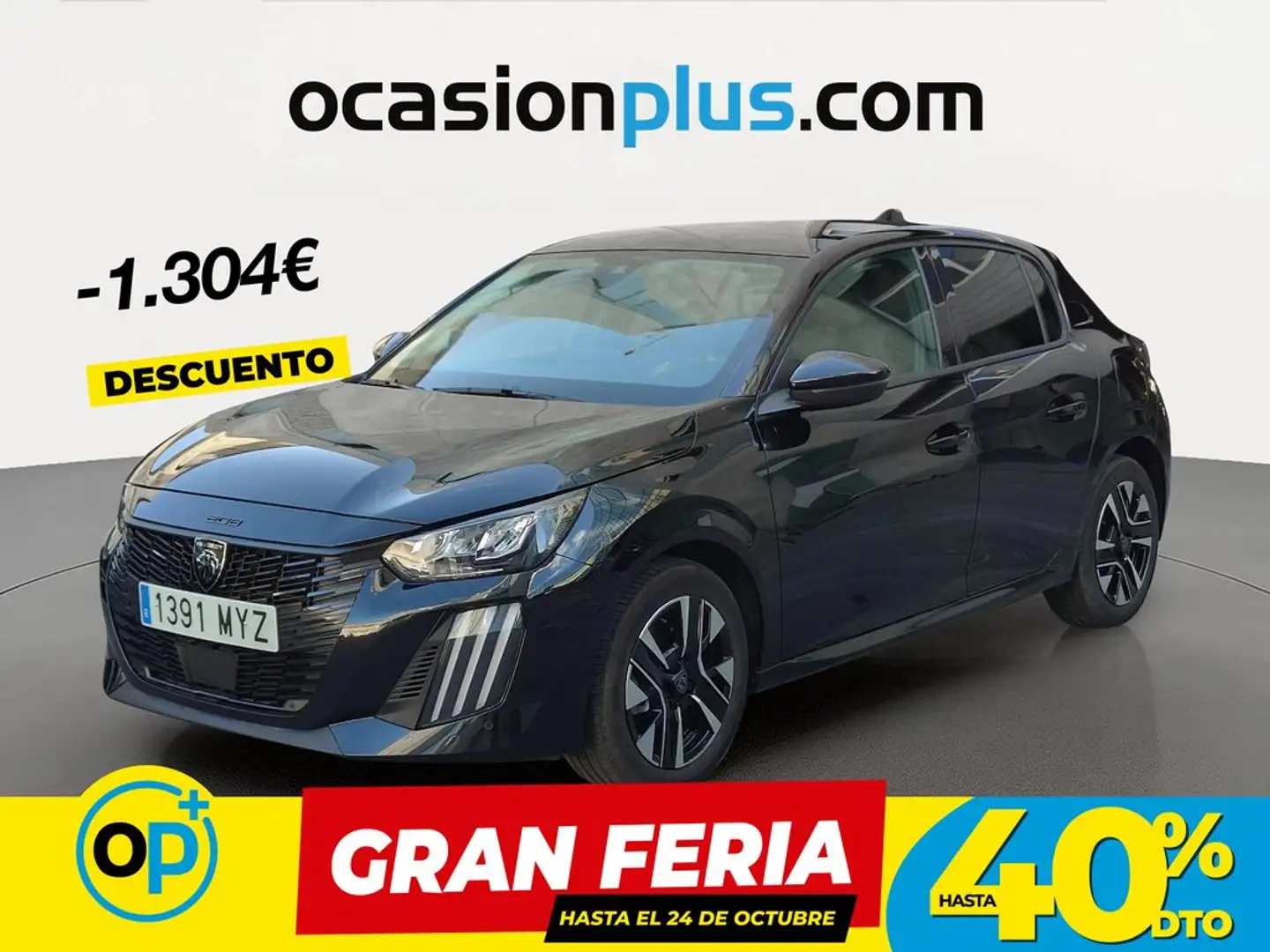 Peugeot 208 1.2 Puretech S&S Allure 100 Negro - 1