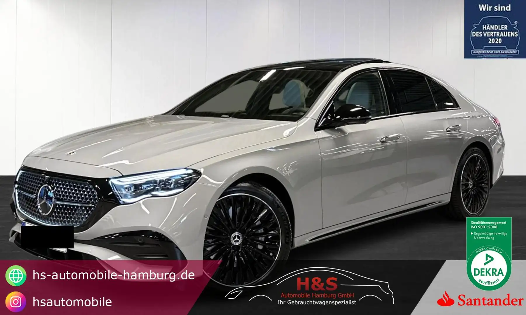 Mercedes-Benz E 300 de 4Matic AMG Line Premium Grau - 1