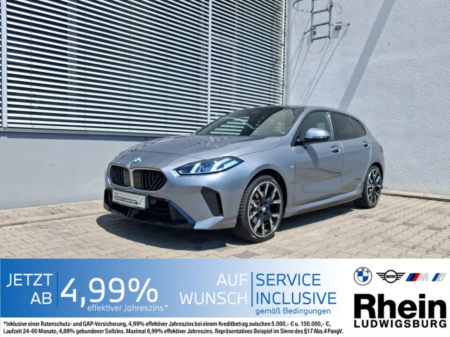 BMW 118 dA M Sport Navi.LED.DriveAs.RüKam.Sitzheiz Grau - 1